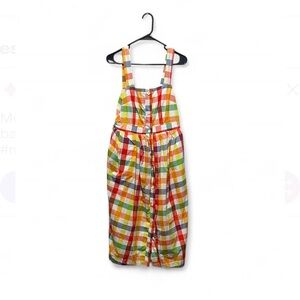 Christopher John Rogers Dress Womens 4 Plaid Colorful Puffy